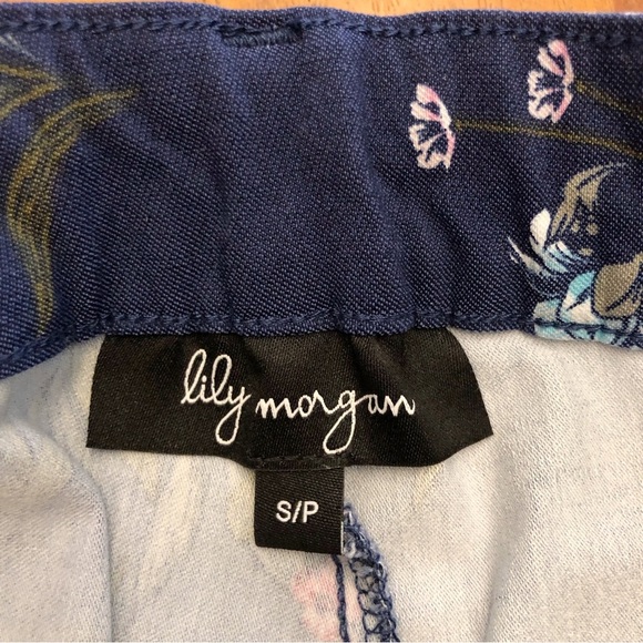 Lily Morgan Floral Colorful  Casual Medium Rise Pencil Trousers Pants. Small - Picture 5 of 13